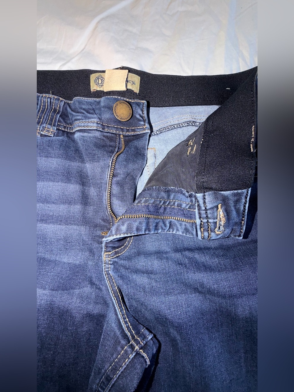 Democracy Ab Technology High-Rise Dark Blue Skinny Jeans - Picture 7 of 13